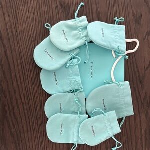 Tiffany & Co. Aqua Jewelry Pouches Collection
